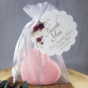 6 Heart Soaps, Bridal Shower Favors, Baby Shower Favors, Heart Soaps, Soap Favors, Baby Shower Soap, Bridal Shower Soap, Customized Favors