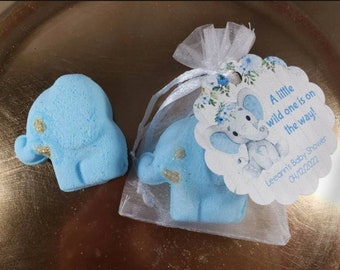 Baby Shower Favors, Elephant Shape Bath Bombs, Boy Bath Bomb Favors, Girl Bath Bomb Favors, Made to Order, Custom Favors