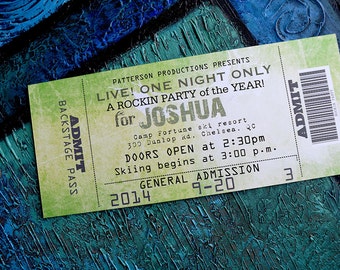 Concert Ticket Invitation | Rock Concert Invite