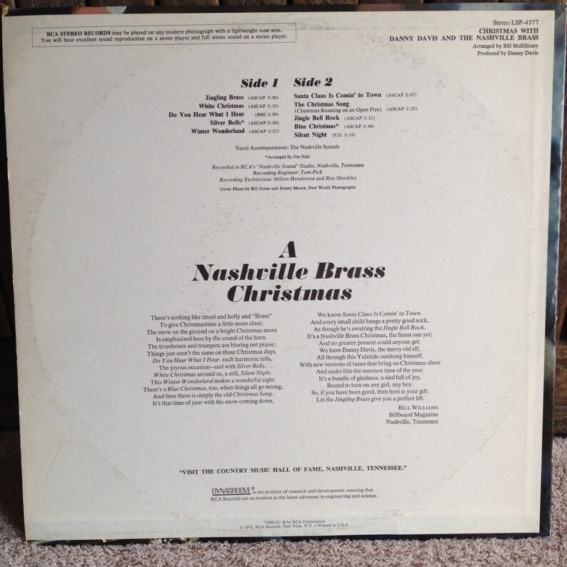 Danny Davis and the Nashville Brass Christmas With Danny Etsy