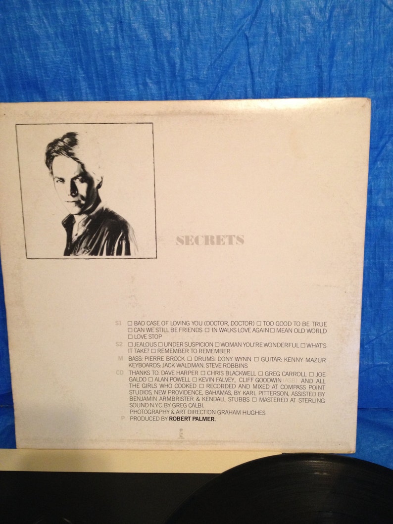 Robert Palmer Secrets Rare Original LP Vinyl Record Album Etsy