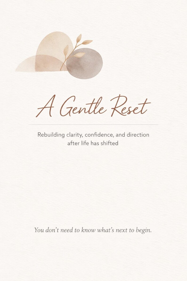 A Gentle Reset | Printable Reflection Workbook for Life After ...