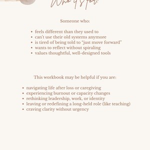 A Gentle Reset | Printable Reflection Workbook for Life After ...