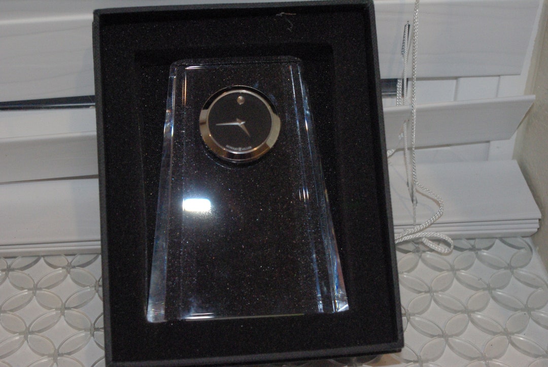 Vintage Howard Miller Crystal Clock 'paragon' Crystal Clear & Beautiful