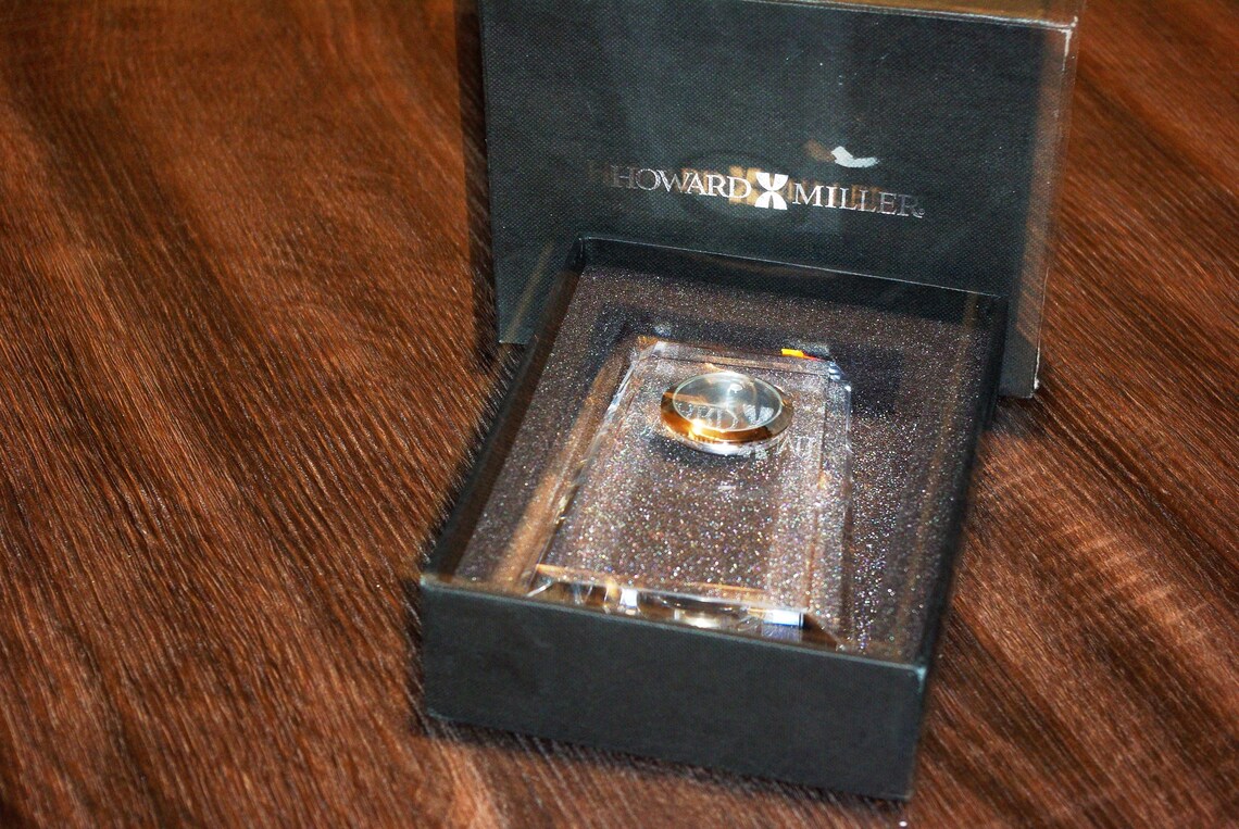 Vintage Howard Miller Crystal Clock 'paragon' Crystal Etsy