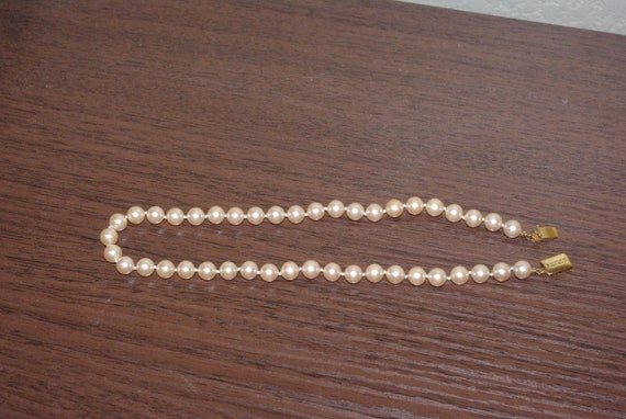 Monet Faux Cream Colored Pearls, Hand Knotted, Si… - image 3