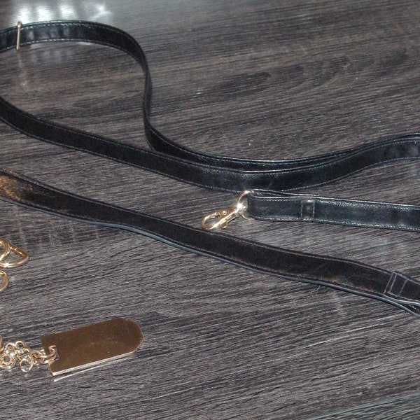 Jewelry Handbag Supplies, Vintage 5 Pieces 1) Shoulder Strao 2) Handheld Strap 3) Chain Link 4) Chain Link 4) Rosetti Gold Style Trim