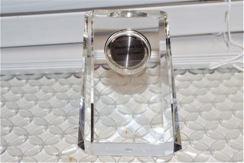 Vintage Howard Miller Crystal Clock 'paragon' Crystal Etsy