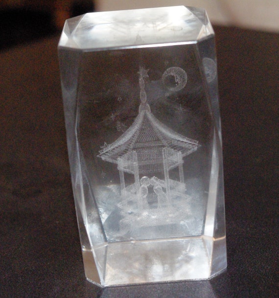 Clear Glass Rectangular Paperweight