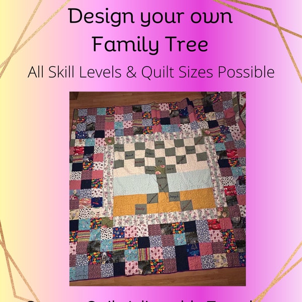 Design your own Family Tree - Quilt Template