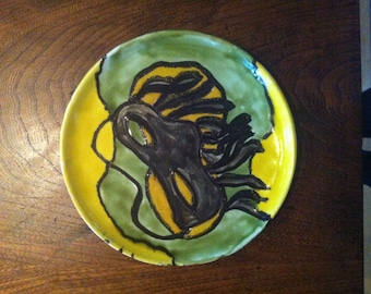 Vallauris AR Roux 1954 Placa de artista única en su tipo