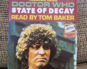 Doctor Who State of Decay Cassette Audio Book by Terrance Dicks Read by Tom Baker BBC Children's Series