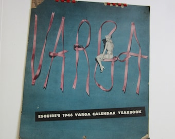 Vintage Esquire's 1946 Varga Calendar Yearbook Pinup Girl Cheesecake Calendar