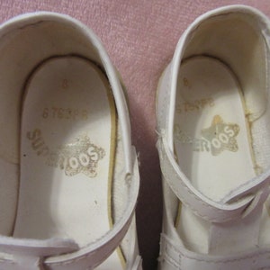 Vintage 1950s/1960s Child’s Shoes SuperRoos Size 8 White White
