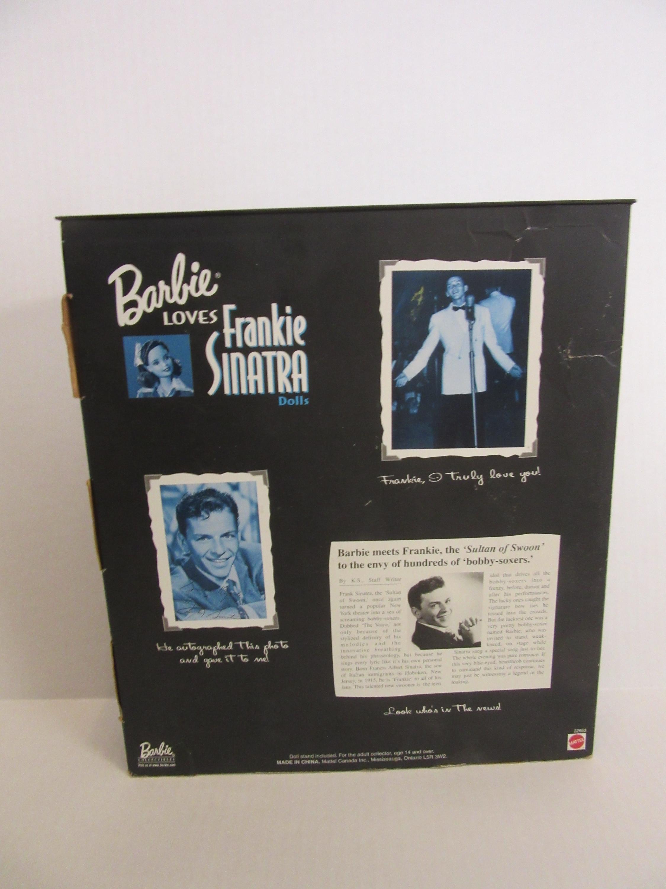 1999 BARBIE LOVES FRANKIE FRANK SINATRA DOLL GIFT SET NEW