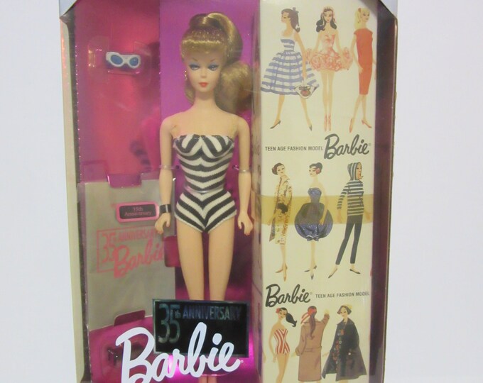 35th Anniversary Barbie Mattel 1993 Reproduction of Original 1959 Doll - Etsy