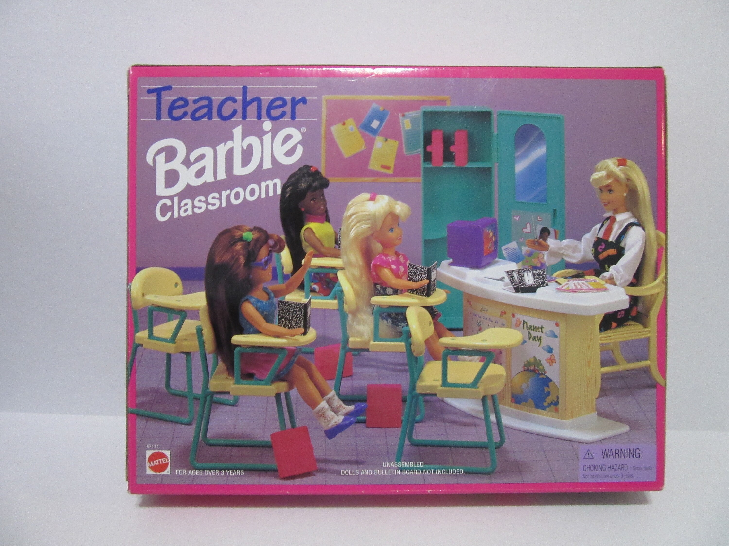 Teacher Barbie Classroom Playset Mattel 1996 MIB Still Sealed Etsy Canada