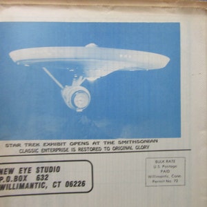 Star Trek Catalog 59 Club Bulletin Newspaper Ordering Catalogue Rodenberry Obituary 1991