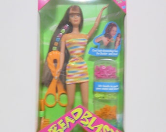 Bead Blast Barbie Doll with Red Hair Mattel 1997