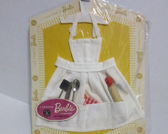 Vintage Teen Age Fashion  Vintage Barbie & Midge Apron and Utensil Pak 1961/1962 MIP