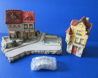 Little Bavaria Bavarian  Marketsquare, Marketsquare Hotel, and Bridge, (3 piece set) Goebel 1990 Designed by Olszewski