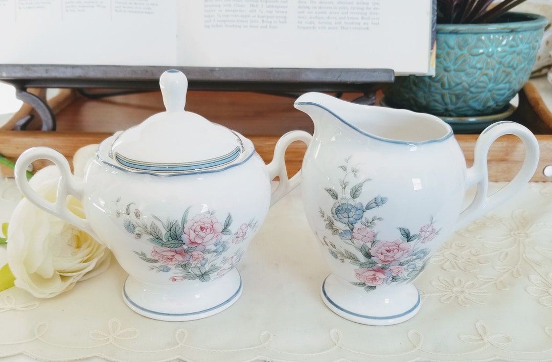 Vintage Noritake Creamer and Sugar Bowl Set, Primachina Brighton