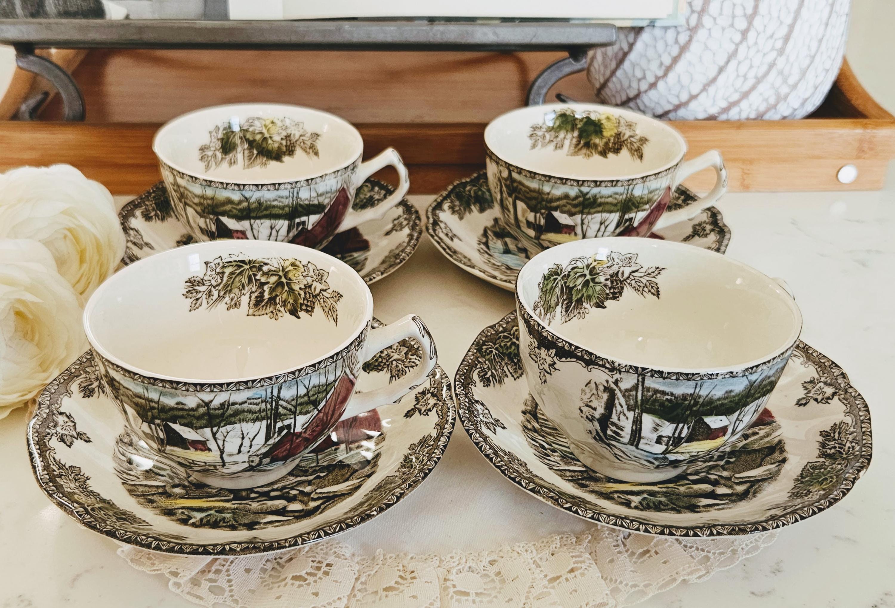 ジョンソンブラザーズフレンドリービレッジティーカップ＆ソーサー