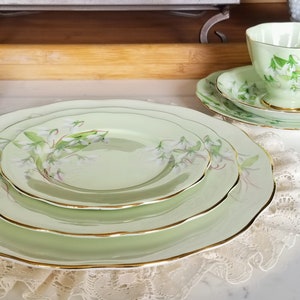 Replacement Pieces, Royal Albert Laurentian Snowdrop, Bone China Made in England, Teal/Mint Green, vintage tea party, collector's gift