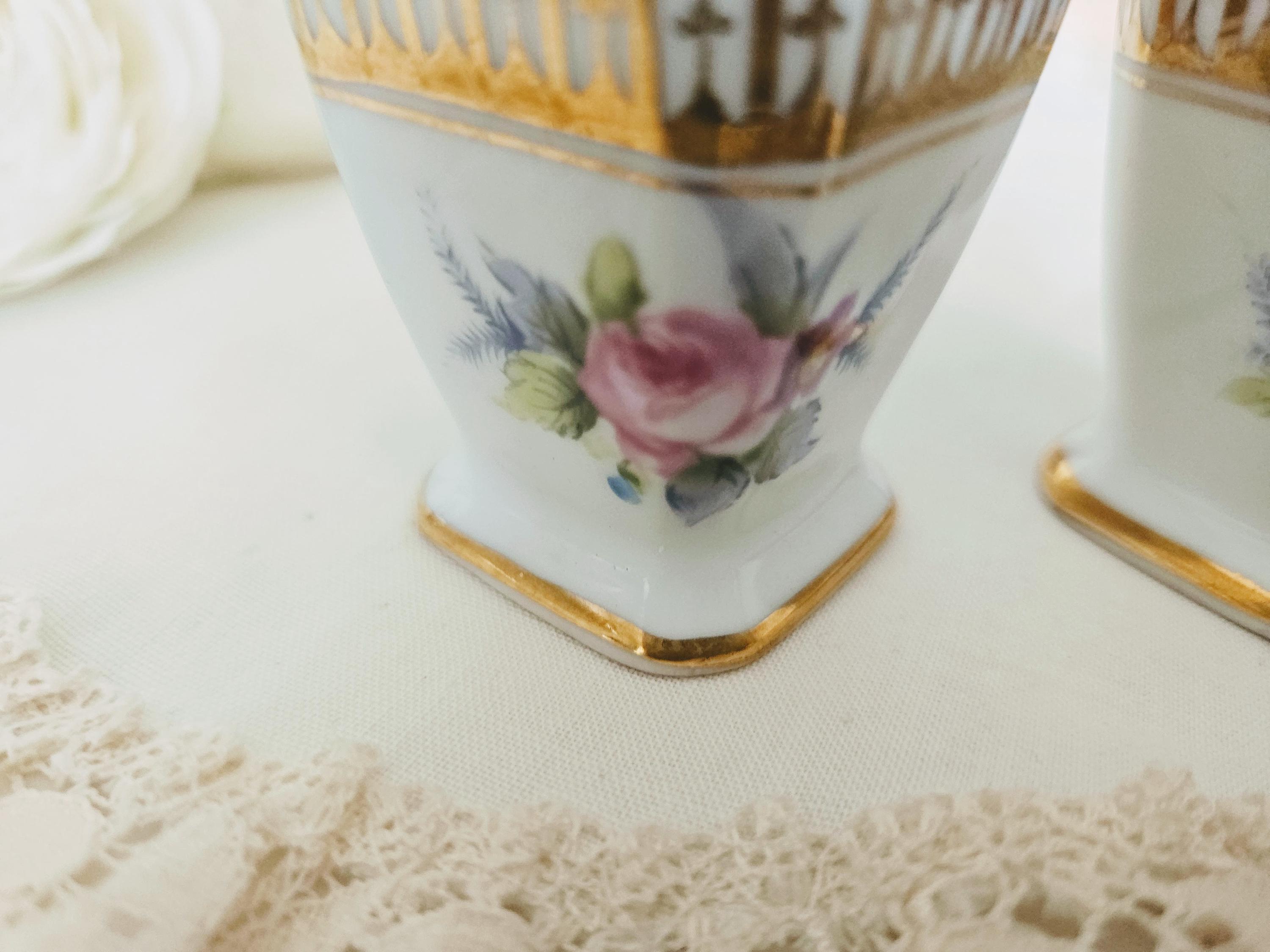 ノリタケ 日本製 塩コショウ入れ 磁器製 ターコイズブルー 金彩