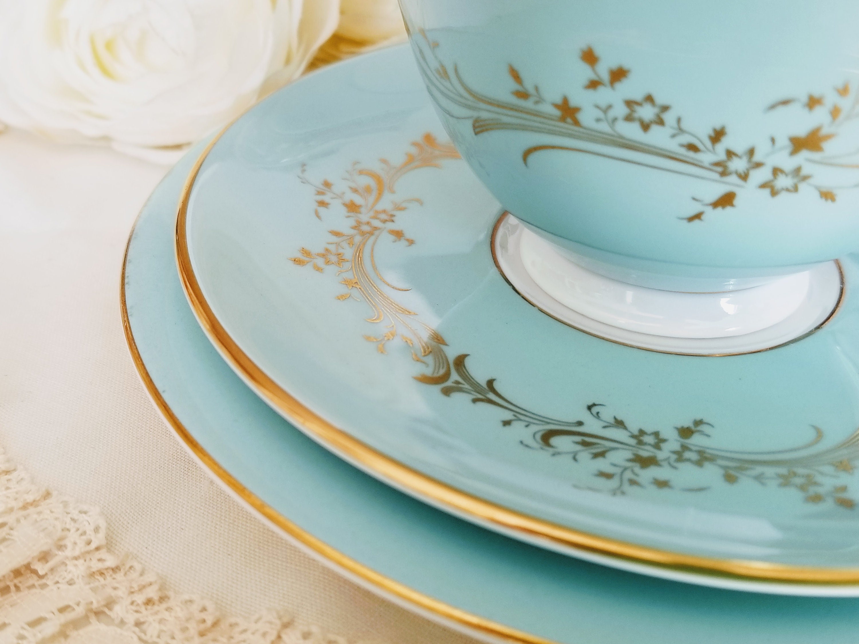 ロイヤルドルトン メルローズ 5ピースプレースセッティング、英国製