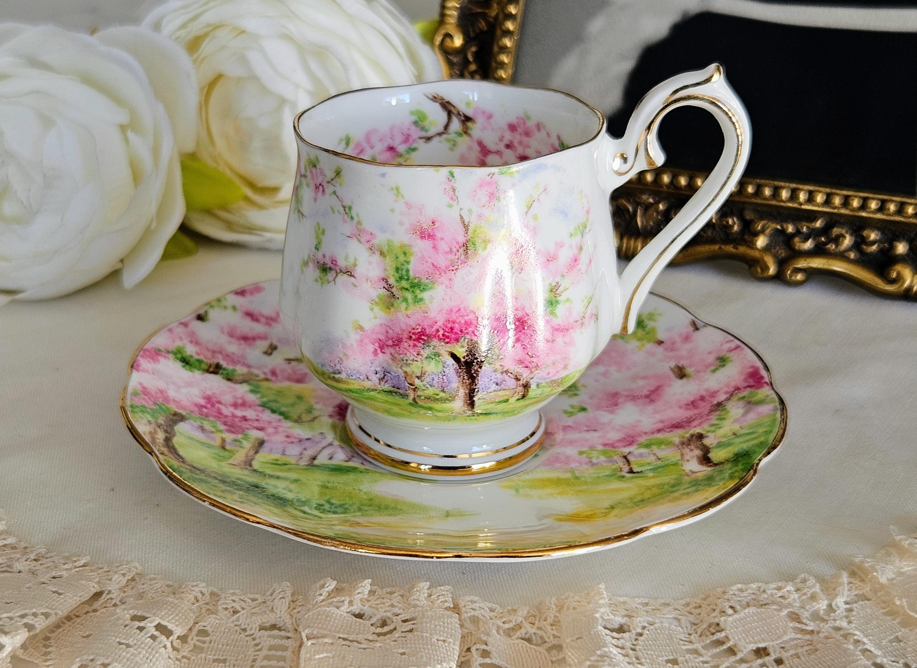 m*a様 ジョリーフルール teacupクラシカルフラワー ぽってりボストン