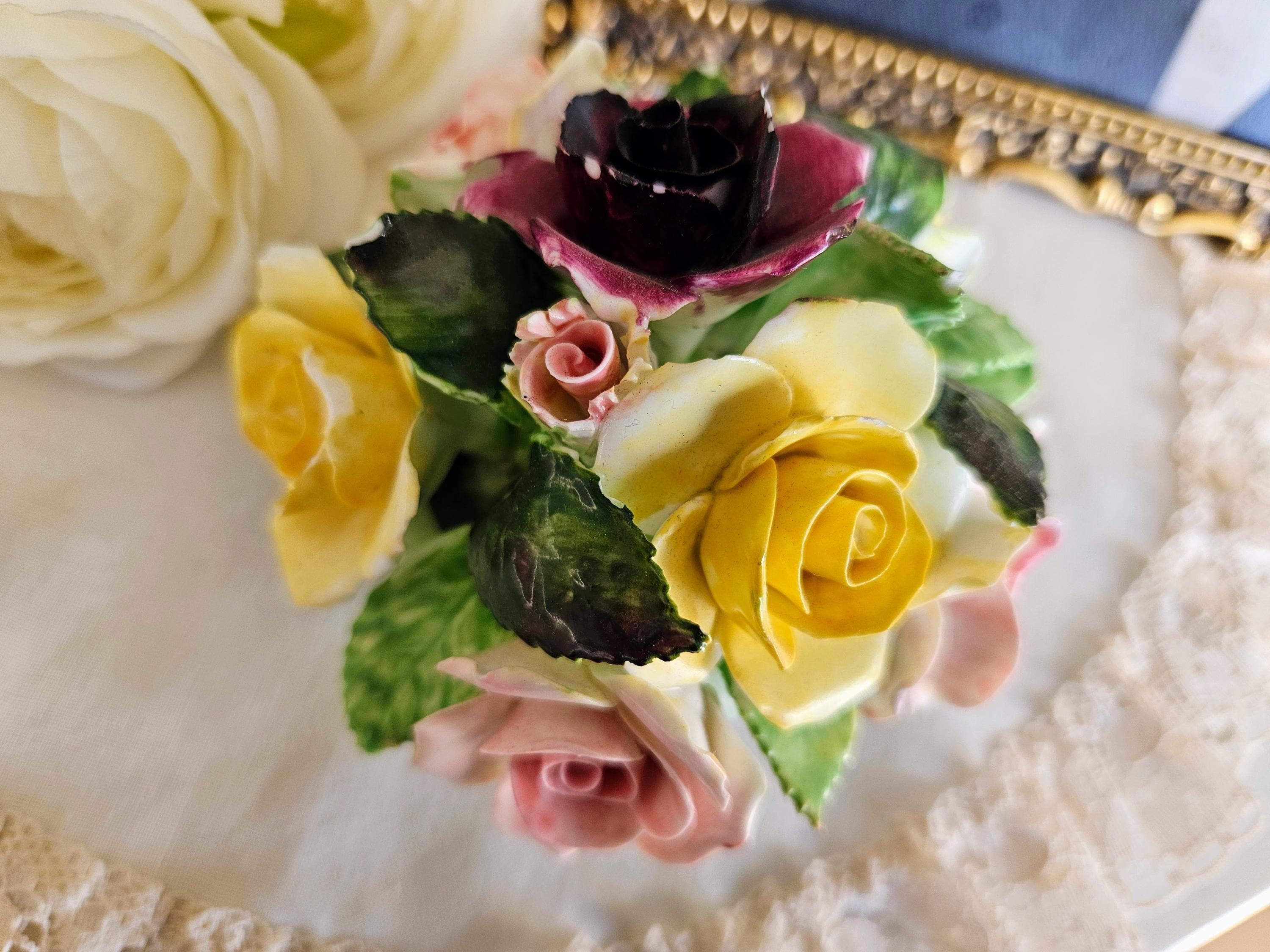 Vintage Adderley Floral Arrangement, Bone China Made in England