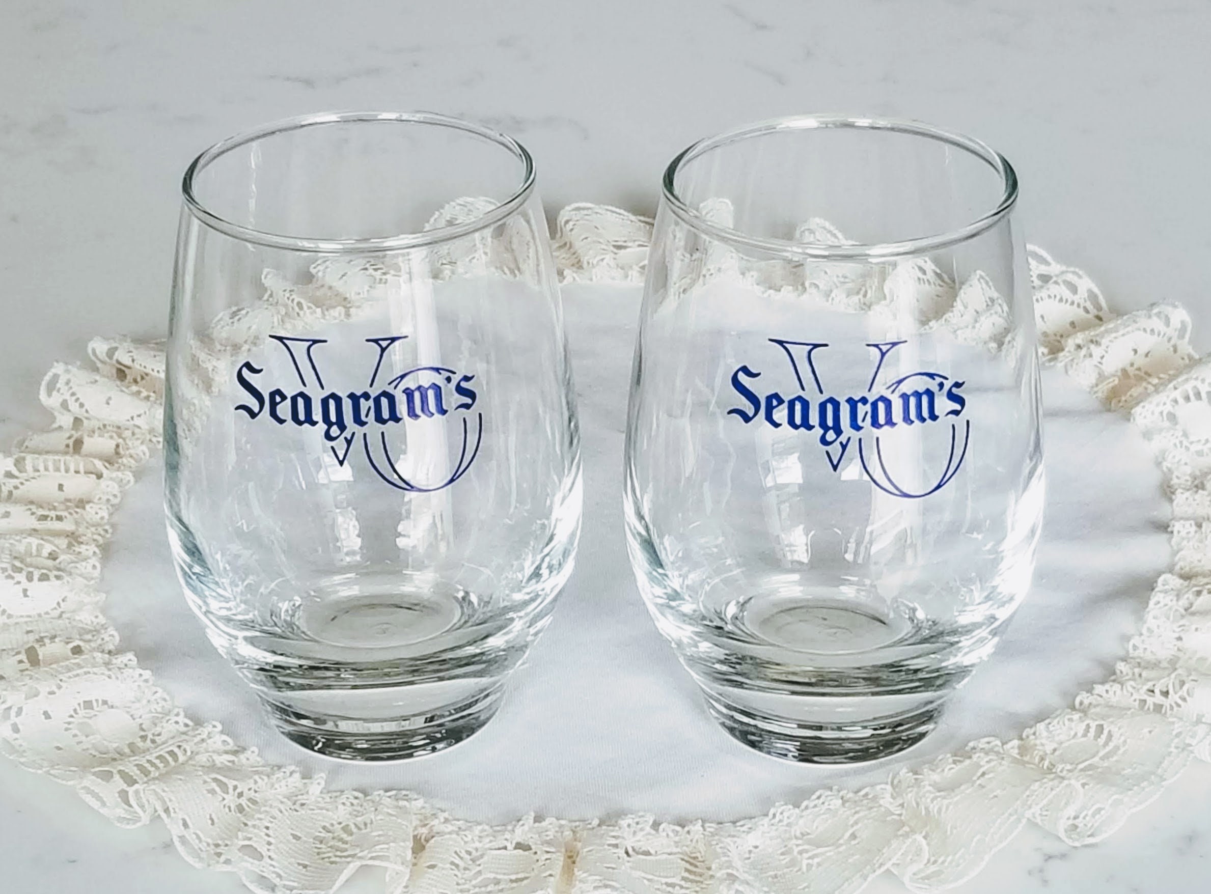 Set of 2 Large Seagram