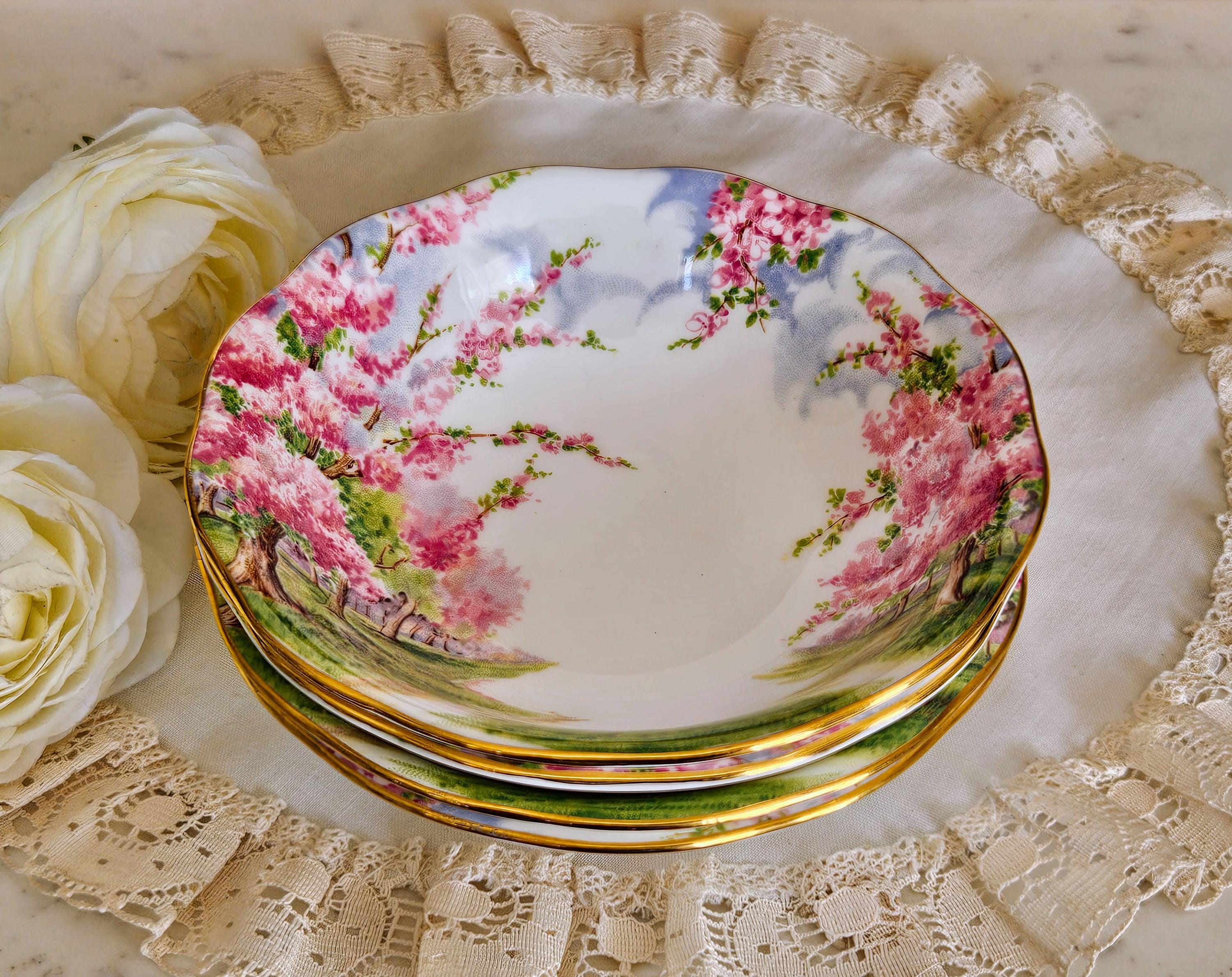 Set of 4 Royal Albert Blossom Time Fruit/dessert/ice Cream Bowls