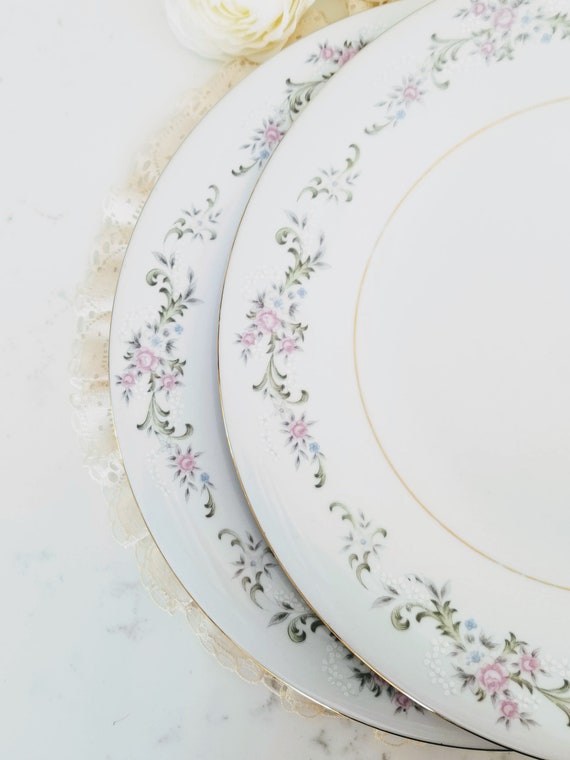 Set of 2 Vintage Lynns Fine China Summer Land Dinner Plates Etsy