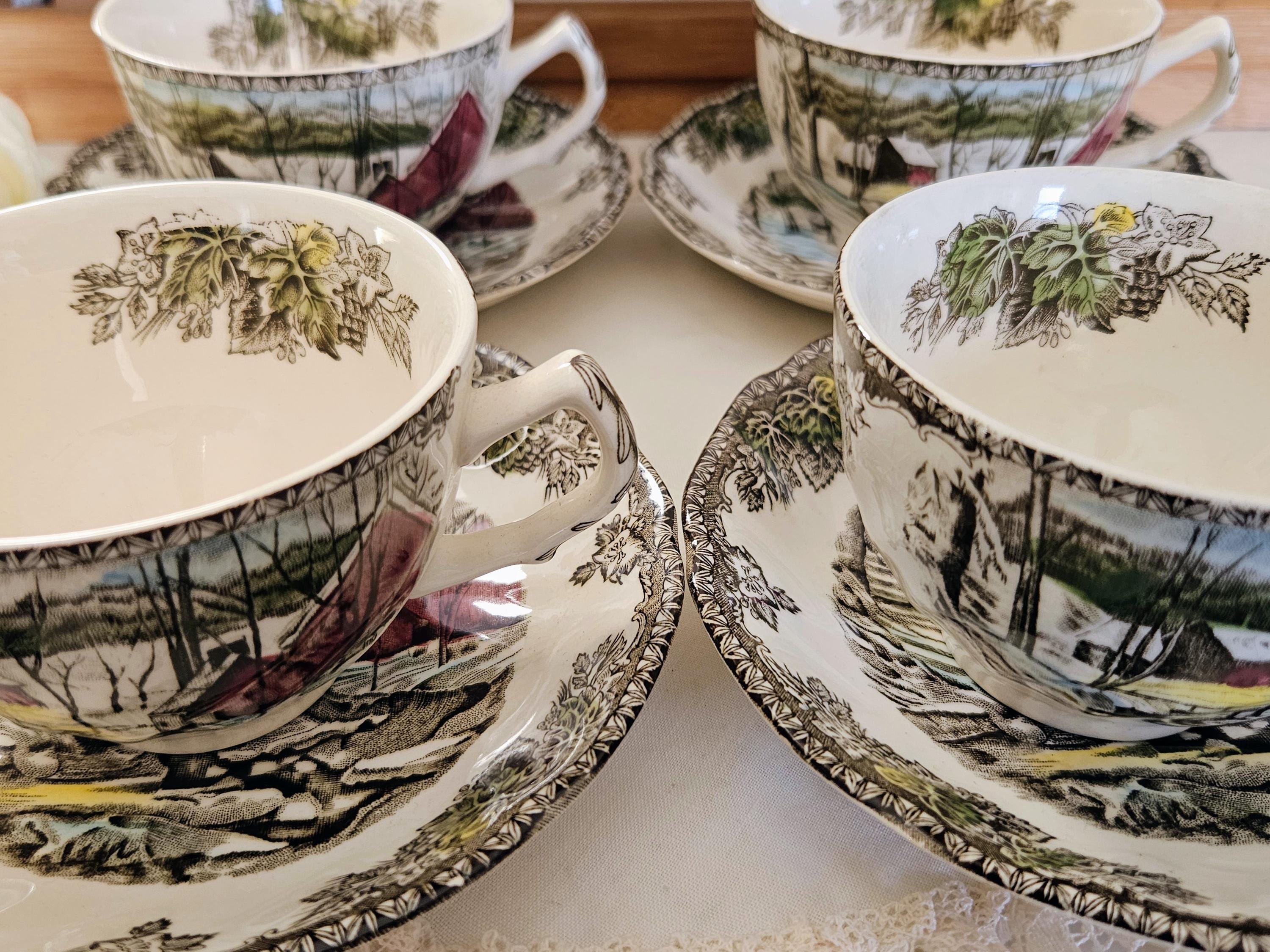 ジョンソンブラザーズフレンドリービレッジティーカップ＆ソーサー