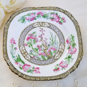 Thomas Forester and Sons (Ltd) Phoenix China (T.F & S Ltd) Cashmere Tree Cake/Bread and Butter/Cake Plate, Fine Bone China Made in England