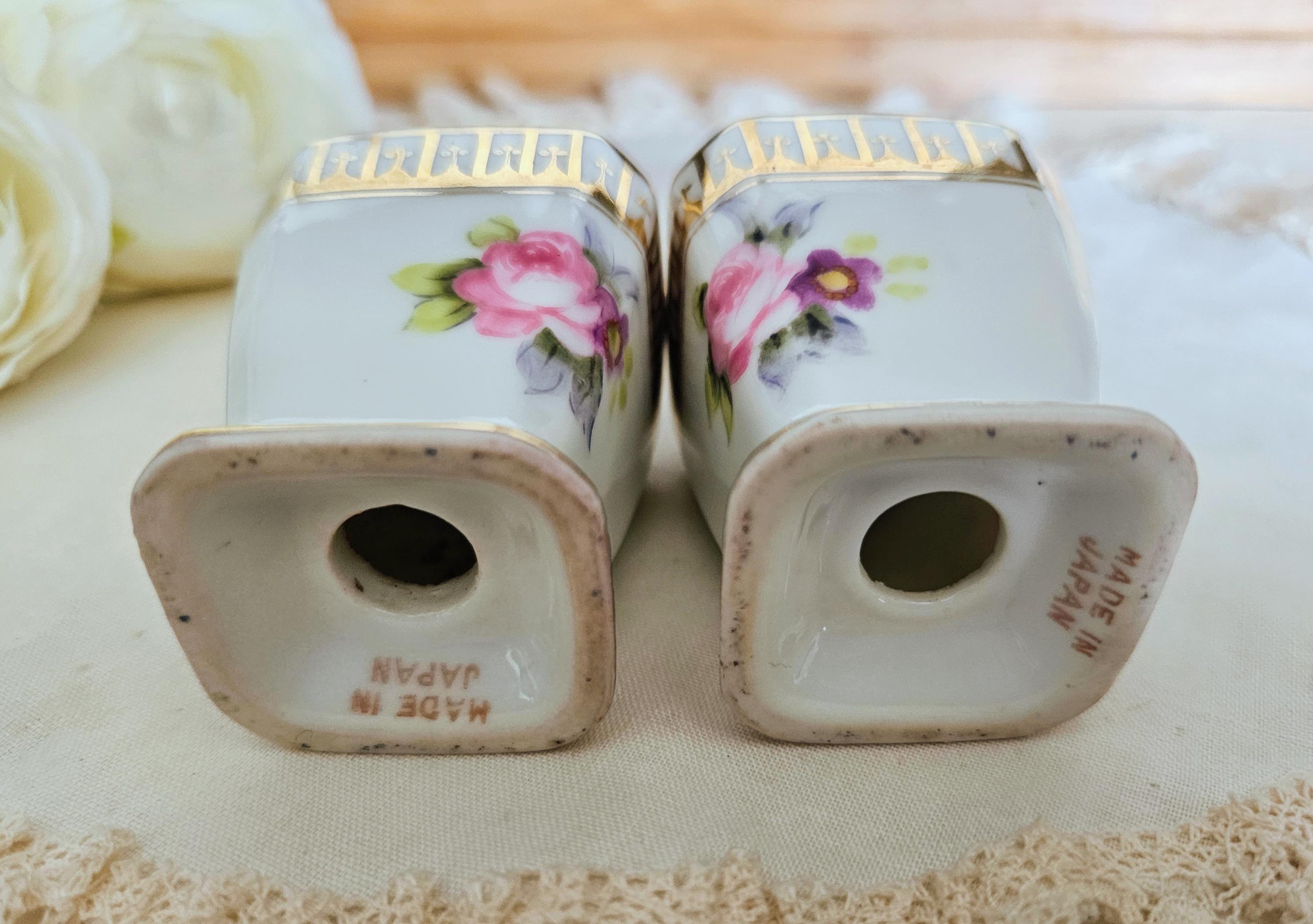 ノリタケ 日本製 塩コショウ入れ 磁器製 ターコイズブルー 金彩