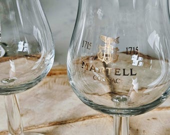 Lot De 2 Verres à Cognac En Cristal GLASKEY - Bordure Dorée 24K Peinte à La Main, 21cl - Pour Whisky, Scotch, Brandy, Rhum
