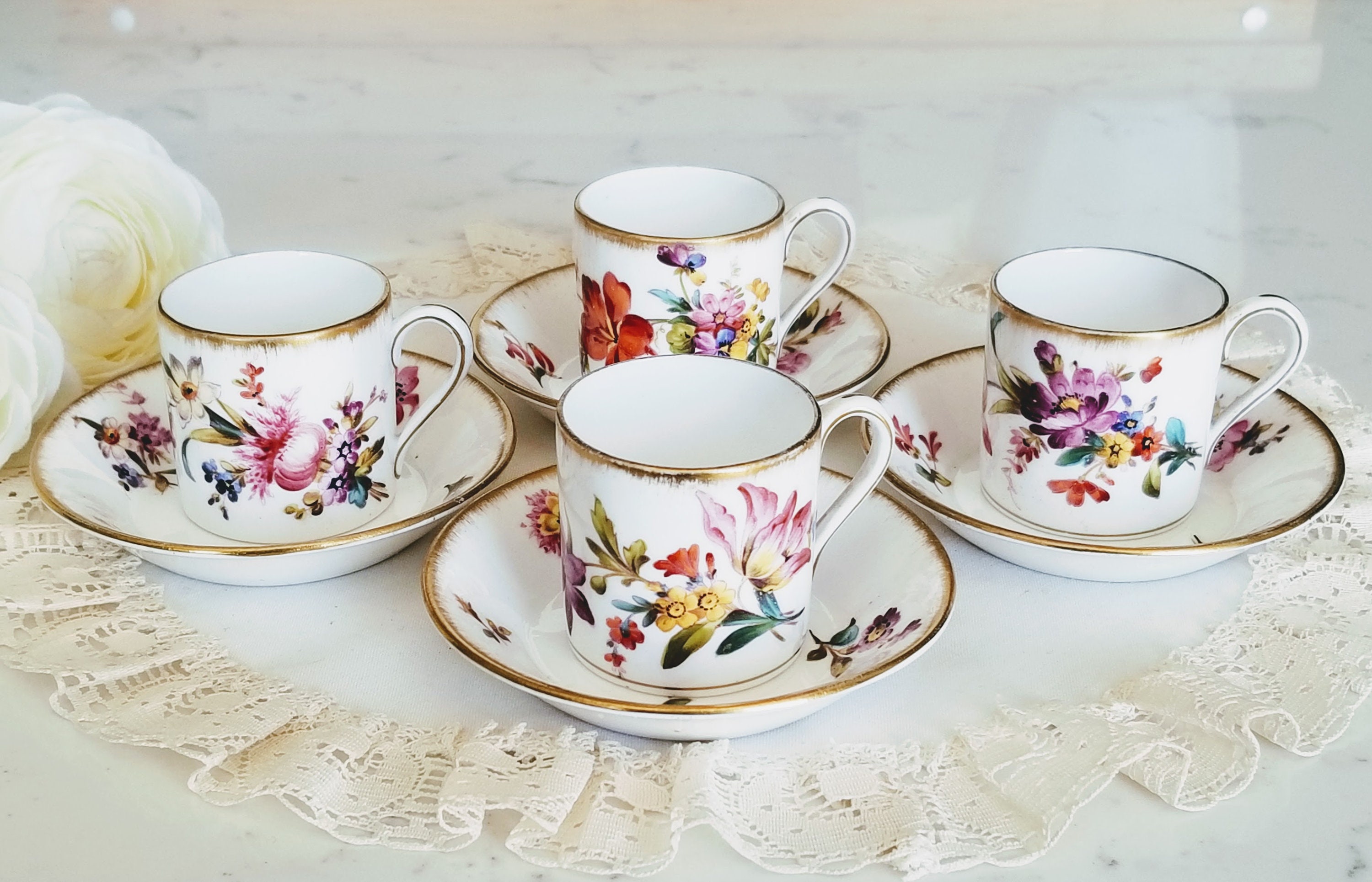 Set Da 64 Piatti E Tazze Da Caffè In Miniatura Stiesy - 9 Stili Con Latte Art - Ornamenti Per Casa Delle Bambole, Vetrine E Decorazioni Fai Da Te - 2