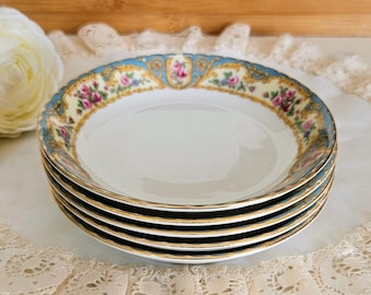 Bawo & Dotter Limoges Elite Works Bolsitos para fruta/helado/postre/frutas, porcelana fabricada en Francia, vajilla vintage