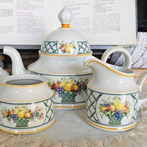 Villeroy and Boch Basket Tea Set - Etsy