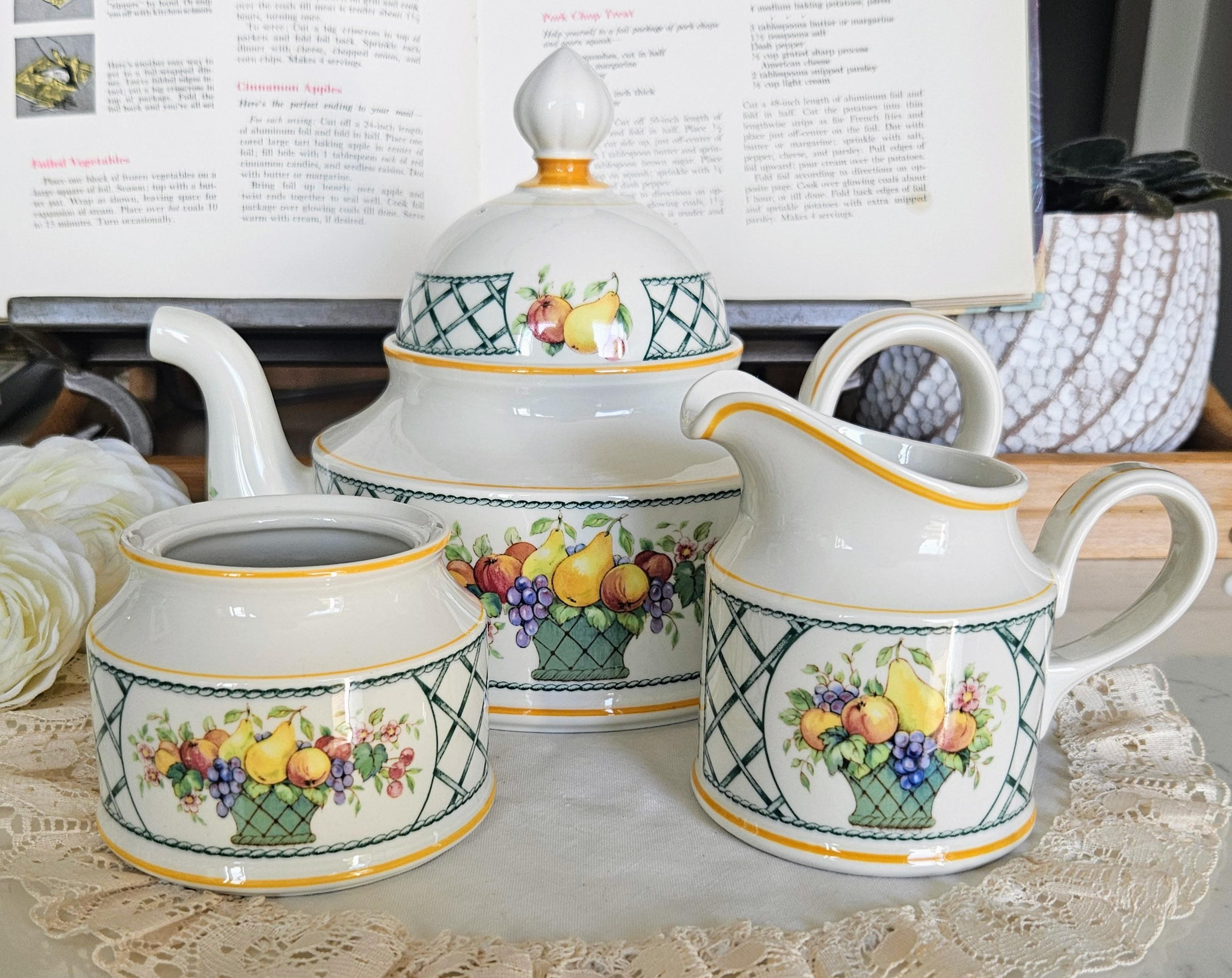 Villeroy and Boch Basket Tea Set - Etsy