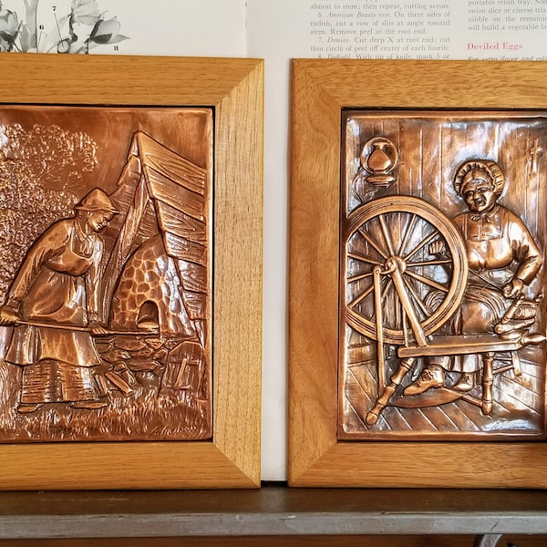 Embossed Copper Art Etsy