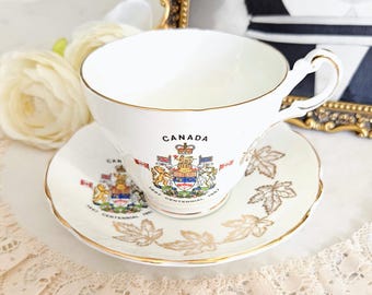 Royal Darwood Teacup and Saucer Set, Bone China Made in England