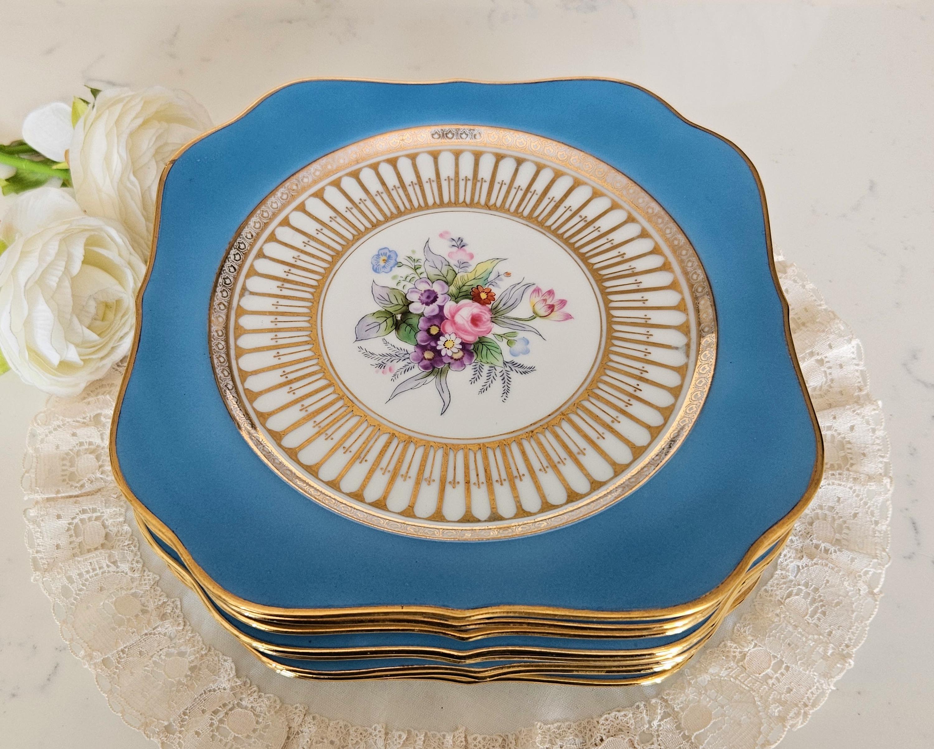 ノリタケ 日本製 7 3/4インチ サラダ/ケーキプレート 8枚セット 磁器製