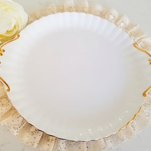 Royal Albert Val D&#39;Or Kuchen Servierplatte, Bone China Made in England, Vintage Teeparty / Geschirr, Hochzeit, Brautparty