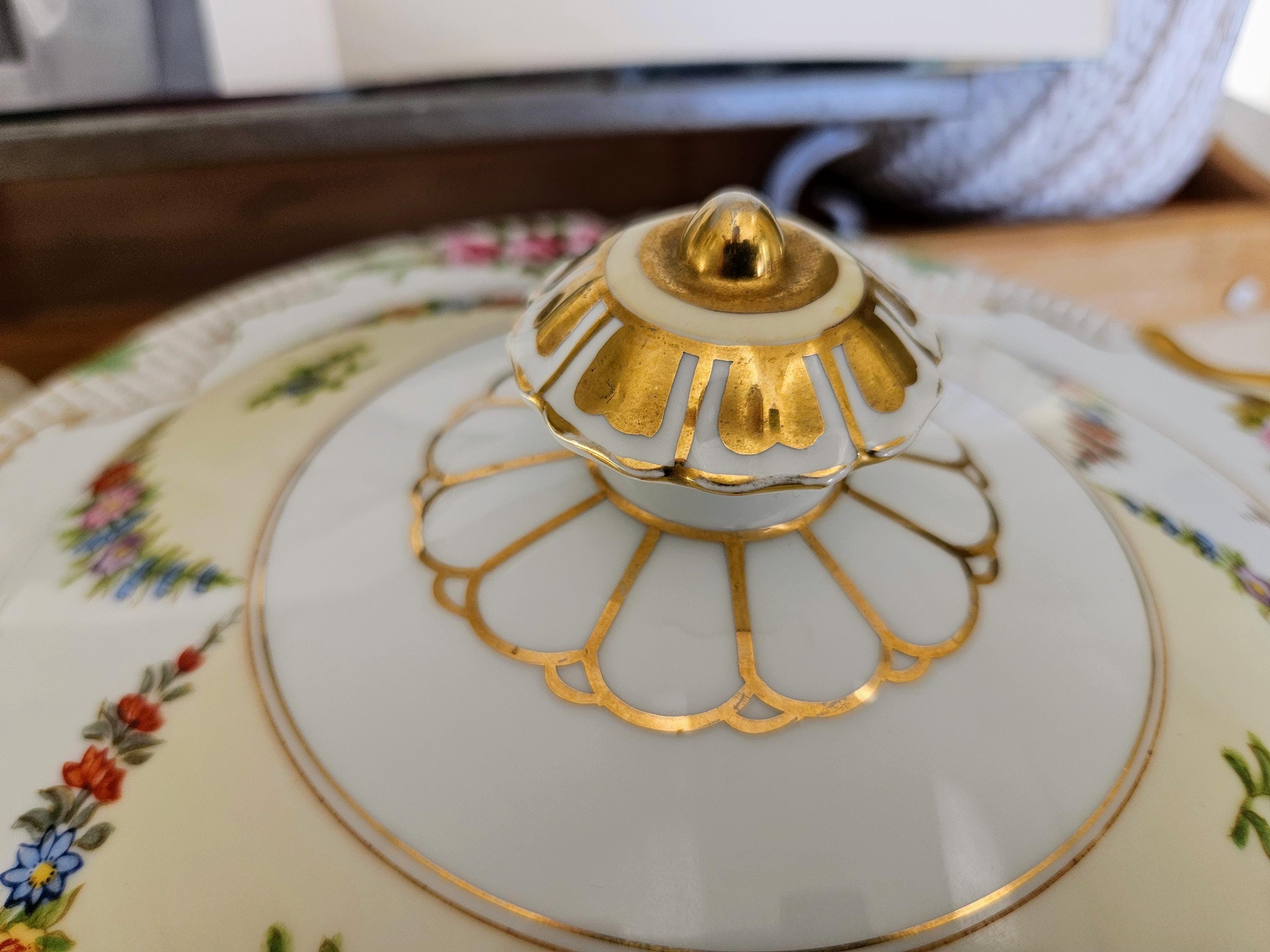 Vintage Noritake Rosedale Covered Vegetable Bowl, Made in Japan