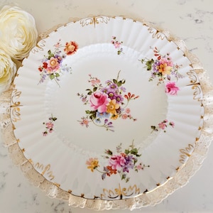 Royal Crown Derby Posies Dinner Plates, Burford Shape, Fine Bone China Made in England, vintage dinnerware, china replacement