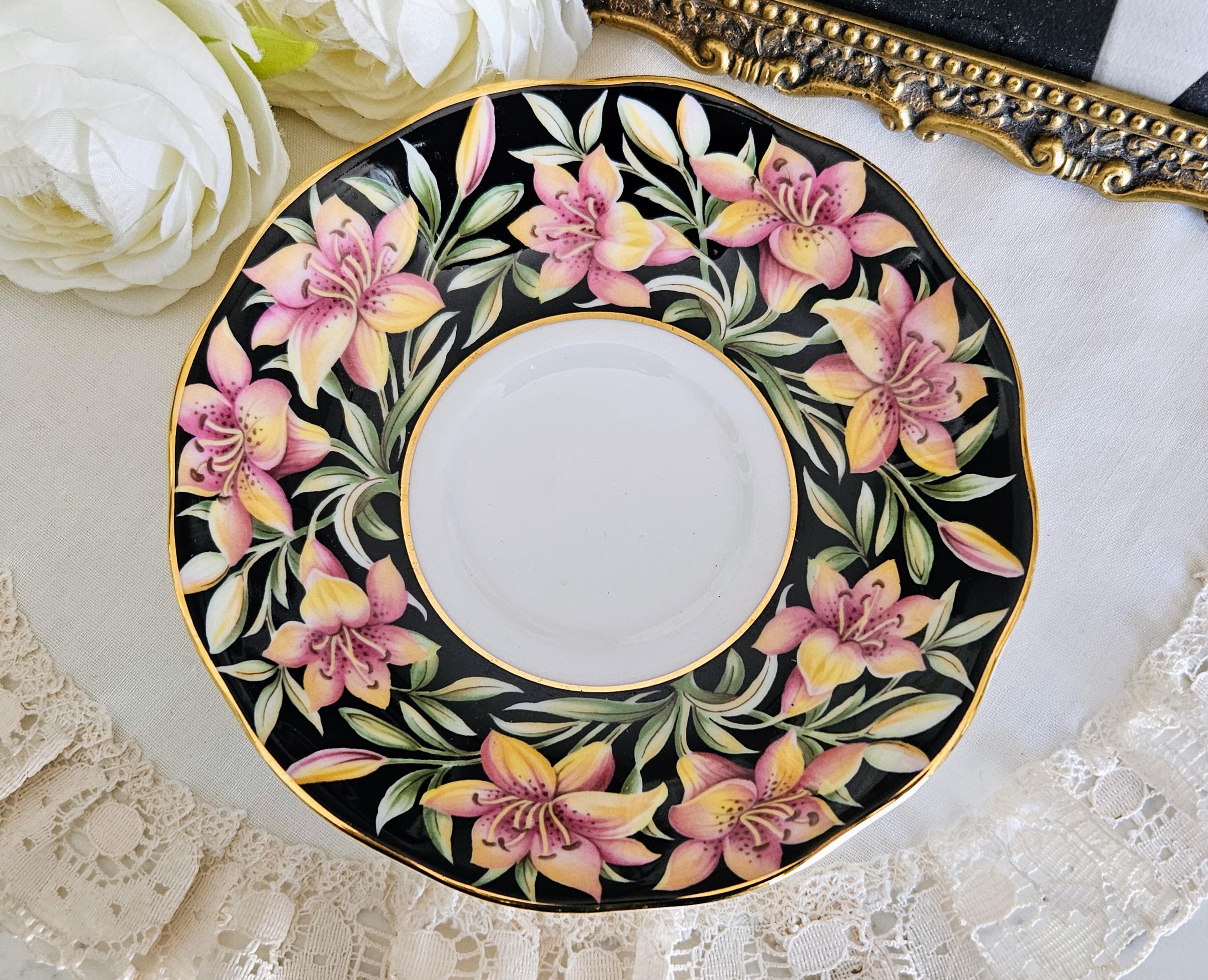 Royal Albert Prairie Lily Teacup & Saucer, Bone China Made in